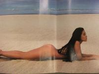 浅野ゆう子 両面ピンナップ　下着　約60ｘ25.5cm　セミヌード