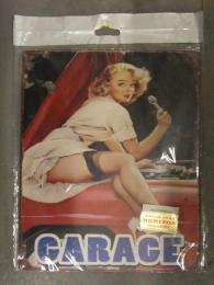 未開封 GARAGE  ブリキ看板 25x19.8cm メタルプレート アメリカン雑貨 アンティーク レトロ ビンテージ