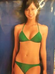安田美沙子 全身等身大緑ビキニポスター　週刊プレイボーイ 38周年　輸送筒付き　非売品　未使用