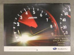 SUBARU 2009年カレンダー　東京オートサロン インプレッサ WRX STI　レガシーB4