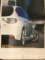 SUBARU 2009年カレンダー　東京オートサロン インプレッサ WRX STI　レガシーB4