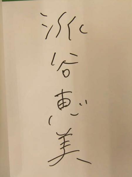 直筆サイン入り 派谷恵美 写真集 Meg15 メグ15 初版発行、帯付き 彩文