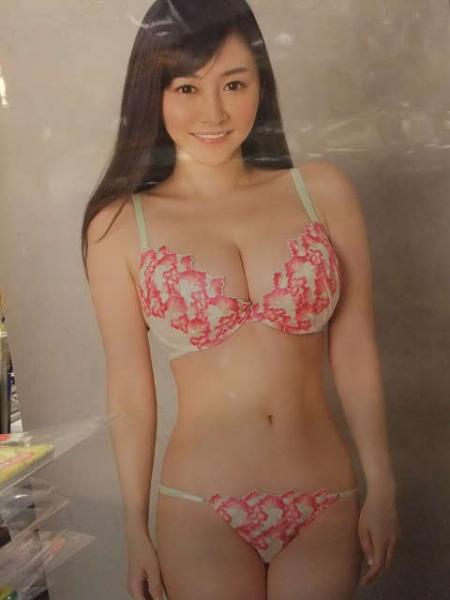 杉原杏璃 全身等身大 花柄下着 ポスター 180センチｘ60センチ 輸送 ...