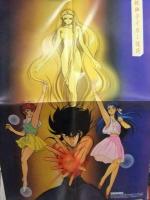 魔神英雄伝ワタル　・　獣神ライガー　アニメ雑誌付録両面ポスター　アニメディア1989年9月付録　B3サイズ