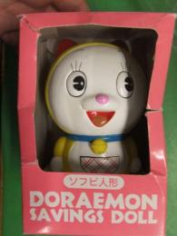 ドラミちゃん　貯金箱　DORAEMON SAVINGS DOLL　ソフビ人形　景品用　非売品
