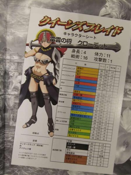 クイーンズブレイド 雷雲の将 クローデット キャラクターシート付き 初版 ホビージャパン ブック ダッシュ 古本 中古本 古書籍の通販は 日本の古本屋 日本の古本屋