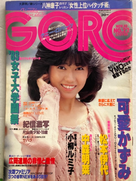 GORO ゴロー 1983年11月10日 第227号 第10巻第22号 可愛かずみ ヌード