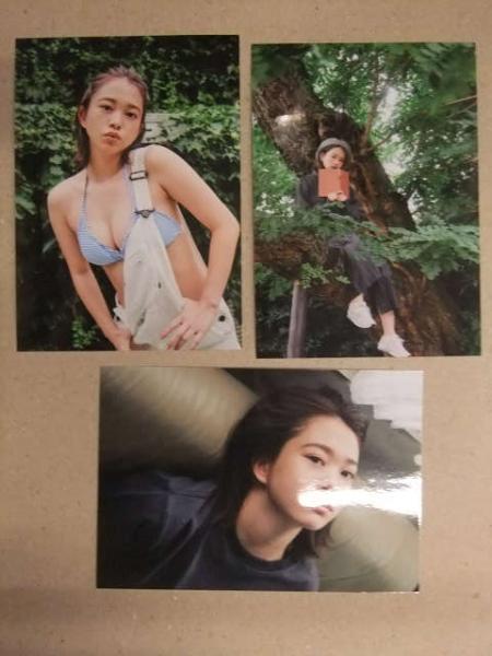 直筆サイン入 新田あゆな 2022年 カレンダー 生写真3種3枚付 / 古本