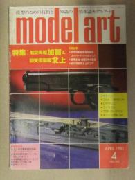 model art　モデルアート　1982年4月　No,195　特集：航空母艦加賀　回天搭載艦北上