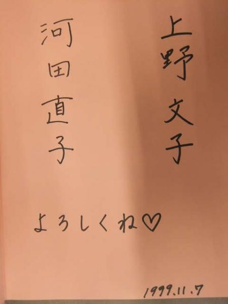 日付・コメント入直筆サイン付 河田直子・上野文子 写真集 「5/8アナ