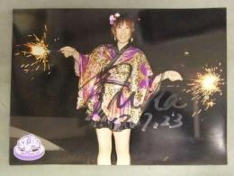 直筆サイン入り 風香 ポートレート　女子プロレスラー　日付入り　花火　スターダム　STARDOM