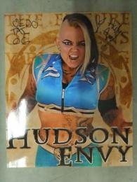 直筆サイン入り HUDSON ENVY　ハドソン・インヴィー ポートレート　女子プロレスラー　