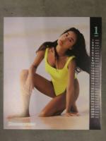 直筆サイン入　向井田彩子 1992年卓上カレンダー ブリヂストン