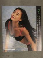 直筆サイン入　向井田彩子 1992年卓上カレンダー ブリヂストン