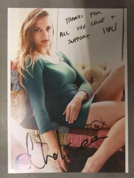 直筆サイン入り チェルシー・ダイヤモンド ポートレート 女子