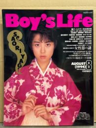 BOY's LIFE 1994年8月　盛本真理子・美里真理・氷高小夜・かわいなつみ・藤谷しおり・青沼ちあさ・真田美伽・吉岡ちひろ・吉野真理・水沢早紀・小室麻里・日吉亜衣・かとう由梨・中原遥子・女性器の謎・風俗ヌード図鑑 他　表紙/八木さおり　ビデオボーイ増刊