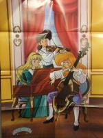 超音戦士ボーグマン ＆ アニメ三銃士　両面ポスター　74ｘ51.5センチ 