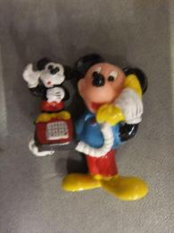 ミッキーマウス 電話 アプローズ社製 PVCフィギュア　人形　ウォルト・ディズニー