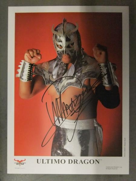 直筆サイン入り ULTIMO DRAGON ウルティモ・ドラゴン ポートレート