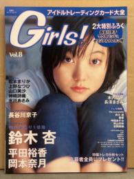 Girls! ガールズ アイドルトレーディングカード大全 2002年5月 Vol.8 長谷川京子 マウスパッド付き。　鈴木杏・平田裕香・岡本奈月・松本まりか・木内晶子・長澤まさみ・上野なつひ・山口美沙・神崎詩織 他