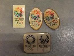 東京オリンピック　東京五輪　2020　ピンバッジ　3種4個セット　ピンバッチ　ピンズ
