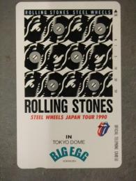 未使用　ROLLING STONES STEEL WHEELS JAPAN TOUR 1990　ローリング・ストーンズ　テレホンカード　50度数　　テレカ