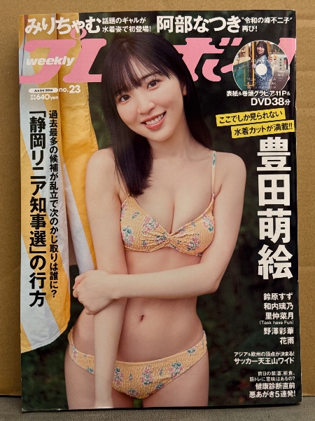 週刊プレイボーイ 2024年6月3日 第59巻No.23 38分DVD未開封。豊田萌絵