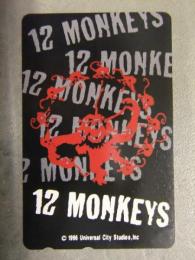 未使用テレカ　12.Monkeys 12モンキーズ　テレホンカード 50度数　テリー・ギリアム　ブルース・ウィリス　ブラッド・ピット