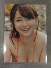 白石茉莉奈 AV女優　生写真　巨乳　ビキニ　パウチ加工済