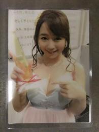 白石茉莉奈 AV女優　生写真　巨乳　パウチ加工済