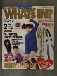 WHAT'S IN？ ワッツイン 1995年2月 森高千里 B'z 氷室京介 布袋寅泰 奥田民生 チャゲ＆飛鳥 ソニー・マガジンズ