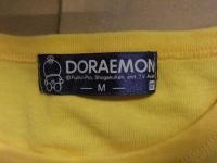 未使用 ドラえもん 半袖Tシャツ イエロー 子供服Mサイズ DORAEMON バンダイ BANDAI 黄色