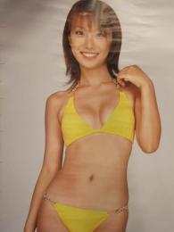 山本梓 全身等身大 黄ビキニポスター　ヤングサンデー