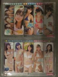 ヤングガンガン 付録クリアしおり2種セット　ホワイトビキニーズ アイドル 水着