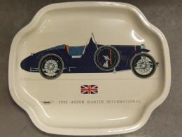 1931年 ASTON MARTIN INTERNATIONAL　アストンマーティンインターナショナル プレート 皿 トレー 15.5x19x1cm 昭和レトロ