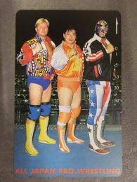 未使用　全日本プロレス テレホンカード　ジョニー・エース 小橋建太 パトリオット 50度数　テレカ　ALL JAPAN PRO.WRESTLING