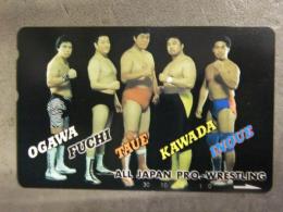 未使用　全日本プロレス テレホンカード 聖鬼軍　田上明 川田利明 小川良成 渕正信 井上雅央 50度数　テレカ　ALL JAPAN PRO.WRESTLING
