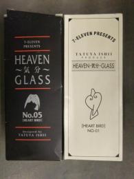 未使用品 7-ELEVEN PRESENTS HEAVEN-気分-GLASS No-01＋No-05 2種セット 石井竜也デザイングラス 米米CLUB ビアグラス コップ