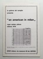"an american in milan" roger seldan pittore ottobre 1976 (1976年10月)