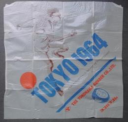 TOKYO 1964 ヨコハマゴム 競技場の美化にご協力下さい!! <ビニールシート 東京オリンピック関連資料>