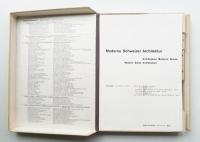 Moderne Schweizer Architektur. Architecture moderne suisse. Modern Swiss Architecture. [Bd. I ]