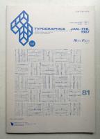 Typographics"TEE" No.81 (1987年1・2月)