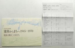 建築からまちへ1945-1970 : 戦後の都市へのまなざし : 平成30年度収蔵品展