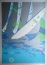 1972 Munich Olympics: Yachting Poster, Sports Series, 1968 -1972