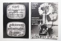 CAYC Third International open encounter on video + CAYC février 1975. recontre internationale ouverte de vidéo 2冊一括