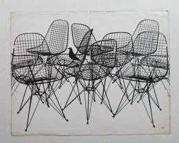 upholstered wire chairs
