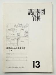 建築のための基本寸法 人と車