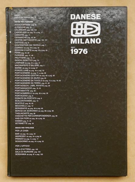 Danese Milano 1957 - 1976: Catalogo della produzione 1976