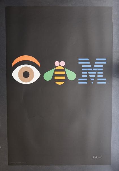 オリンピックIBM ポスター IBM(デザイン : Paul Rand) / 古本、中古本、古書籍の通販は「日本の
