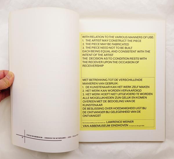 Lawrence Weiner. Posters. November 1965 - April 1986.(著